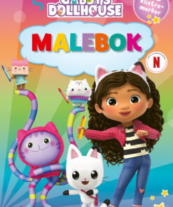 Malebok Gabby's Dollhouse M/Klistremerker