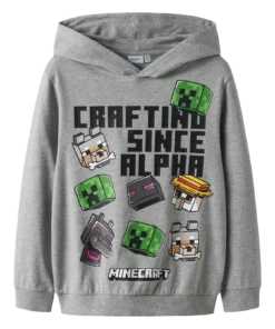 Name It MJet Minecraft Hettegenser Grey Melange