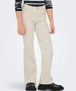 Alternative view of Kids Only Juicy Wide Leg Denim Pant Ecru