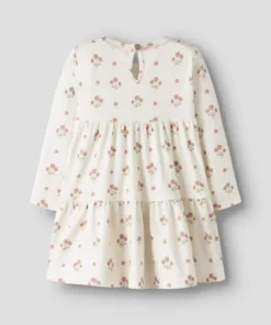 Alternative view of Lil Atelier Flayo Dress Coconut Milk Flower Pink