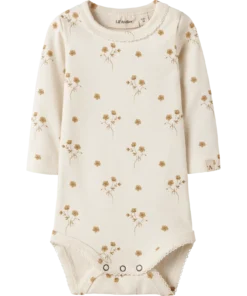 Lil Atelier Layo Slim Body Coconut milk/yellow flower