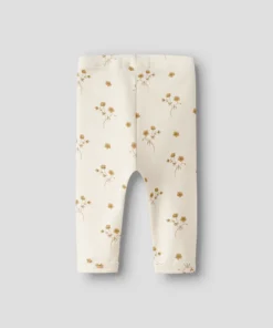 Alternative view of Lil Atelier Layo Slim Leggings Coconut Milk Flower Yellow