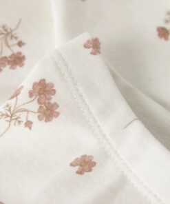Alternative view of Lil Atelier Layo Slim Leggings Coconut Milk Flower Pink