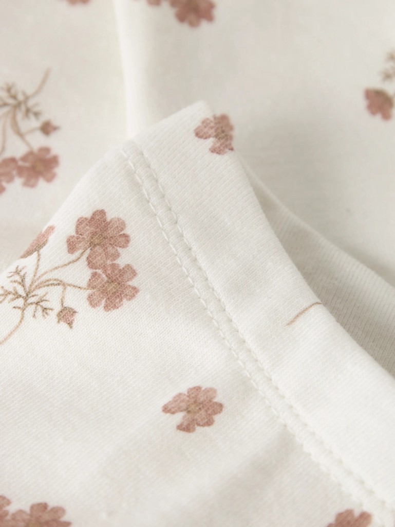 Lil Atelier Layo Slim Leggings Coconut Milk Flower Pink - Image 2