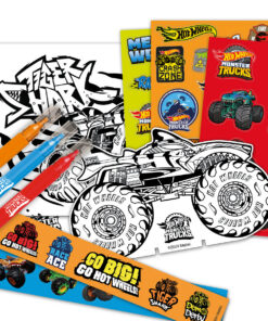 Alternative view of Hot Wheels Monster Trucks klistremerke-hobbyaktivitetssett