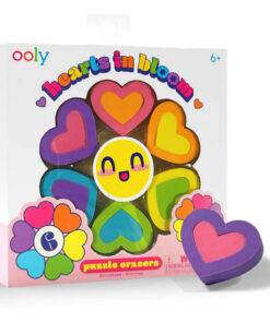 OOLY - Viskelær 6Stk - Hearts In Bloom
