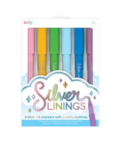 OOLY - 6 stk Markerings Tusjer - Silver Linings