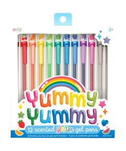 OOLY - Gelpenn med duft 12 stk - Yummy Yummy Glitter