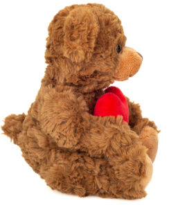 Alternative view of Teddy Hermann – Brun teddybjørn med hjerte 20 cm