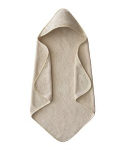 Alternative view of Mushie Hooded Towel Fog