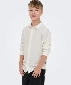 Only And Sons Caiden Life Linen Shirt White