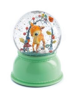 Nattlampe i snøkule med rådyr - Djeco