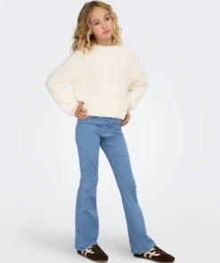 Kids Only Grain Reg Flared Denim Pant Light Blue