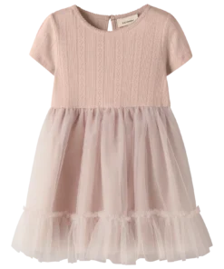 Lil Atelier Fanella Tulle Dress Peach Whip
