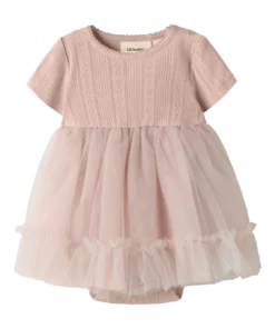 Alternative view of Lil Atelier Fanella Body Tulle Dress Peach Whip