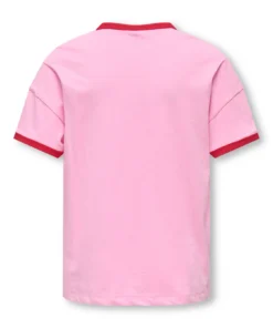 Alternative view of Kids Only Glimone Life Print T-Shirt Begonia Pink