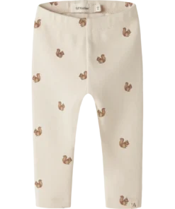 Lil Atelier Layo Slim leggings, turtledove/squrriel