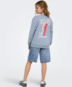Alternative view of Kids Only Philea Life Loose Sweat Soft Chambray Milkshake