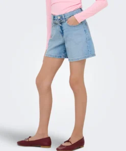 Alternative view of Kids Only Gianna HW Belt Shorts Denim