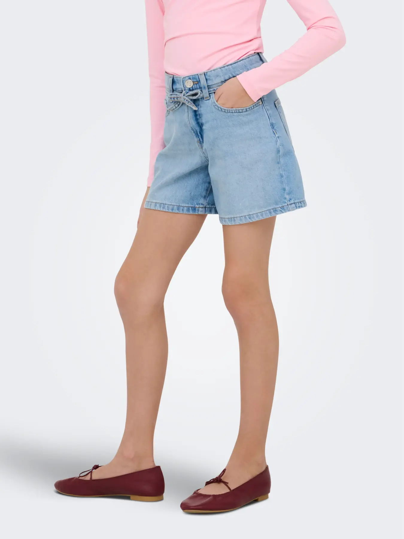 Kids Only Gianna HW Belt Shorts Denim - Image 2