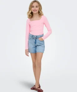 Kids Only Gianna HW Belt Shorts Denim