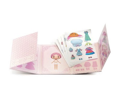 Klistremerkebok, kle dukken Lilypink - Djeco - Image 2