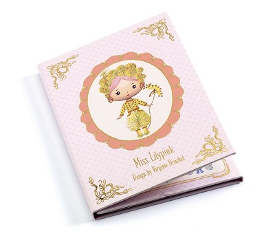 Klistremerkebok, kle dukken Lilypink - Djeco