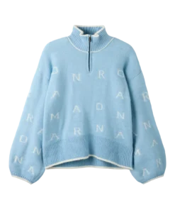 Name It Neifya Oversize Knit W Zip Powder Blue