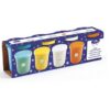 Plastelina i fire farger med glitter - Djeco