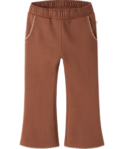 Lil Atelier Kilano Rub Sweat Bootcut Pant Maple Syrup