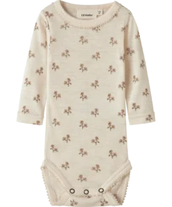 Alternative view of Lil Atelier Baby Nalu Slim Ullbody - Turtledove/Flower