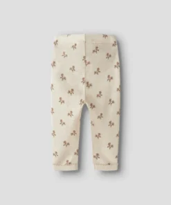 Alternative view of Lil Atelier Baby Nalu Slim Ull leggings - Turtledove | Flower