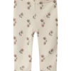 Lil Atelier Nilo Nun Wool/Modal Legging  Turteldove/Flower