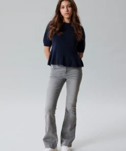 LMTD Flodet Short Peplum Knit Dark Sapphire