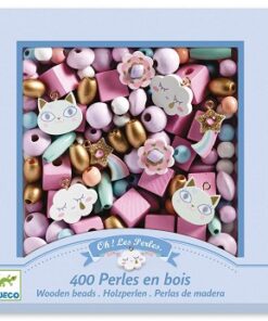Rosa perler i tre fra Djeco