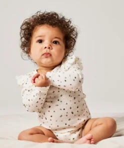 Name It Womi Wool/Modal Body Snow White/Double Dot