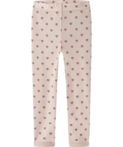 Lil Atelier Noel Nia Wool Slim legging Morganite Heart