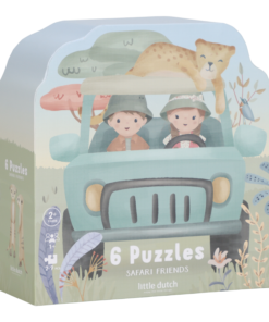 Little Dutch - 6-i-1 puslespill - Safari Friends
