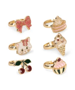 Alternative view of Konges Sløyd Kitty Sweets Ring Sett 6 STK
