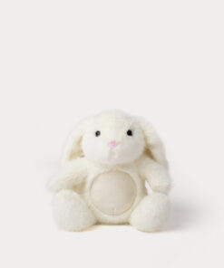 Nattlampe med lyd kanin 25 cm creme