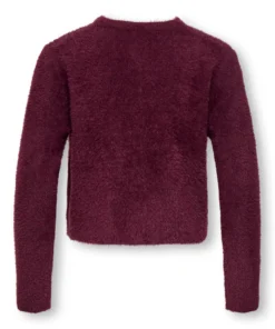 Alternative view of Kids Only Piumo Petra Pearl Cardigan Mauve Wine
