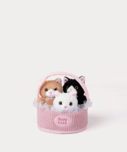 Teddykompaniet Cats kurv M/3 Katter 15x12