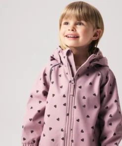 Alternative view of Name It Falfa08 Softshell Suit Woodrose/Hearts