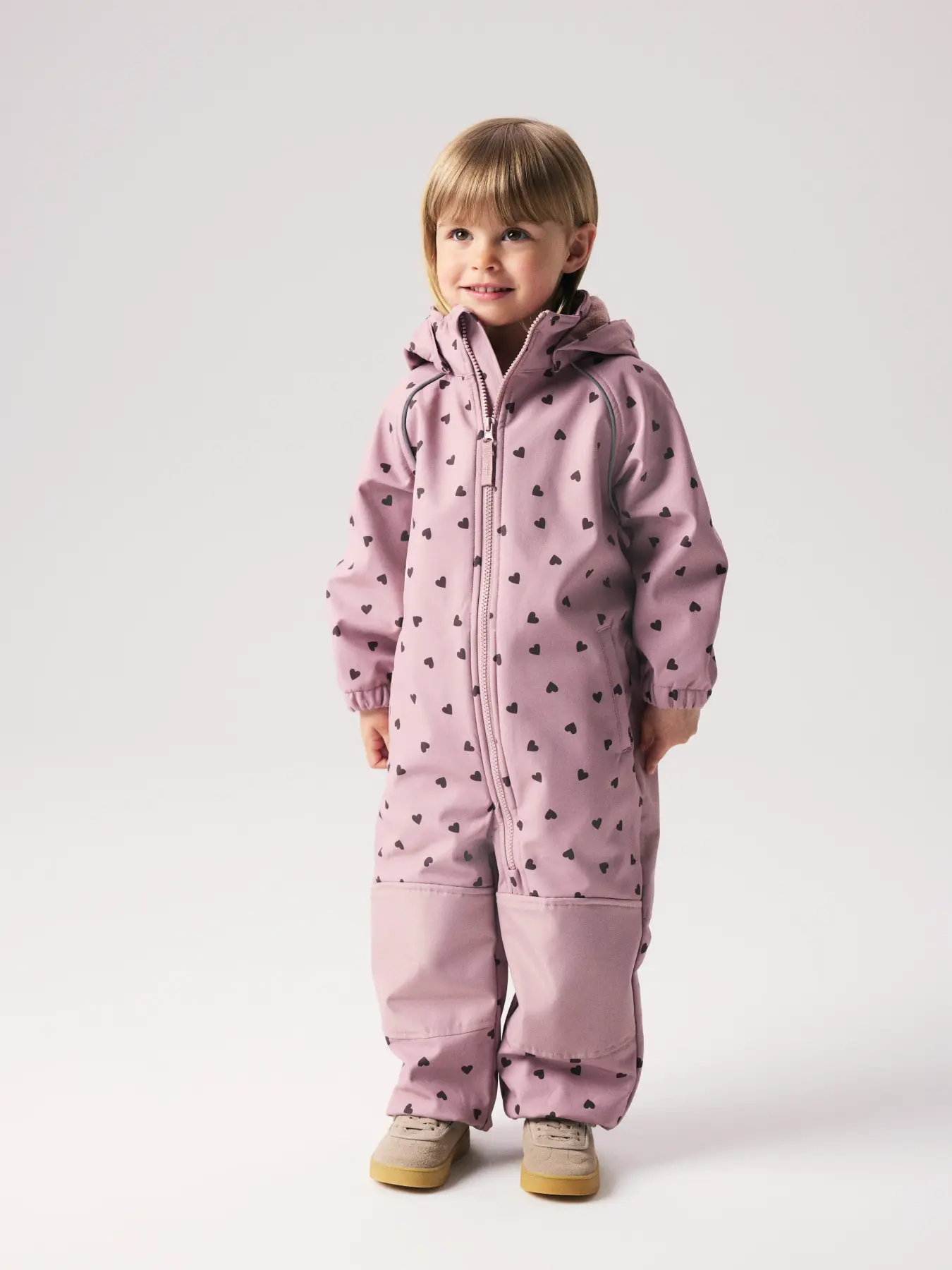 Name It Falfa08 Softshell Suit Woodrose/Hearts