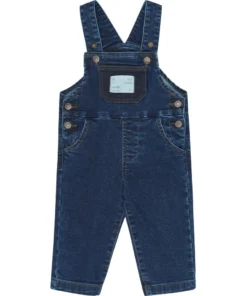 Petit Piao Denim Overalls Blue Denim