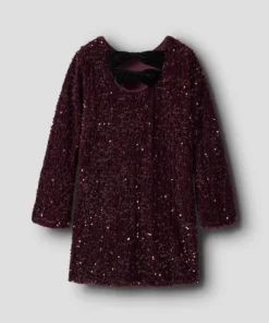 Alternative view of Name It Rusitta Dress Catawba Grape